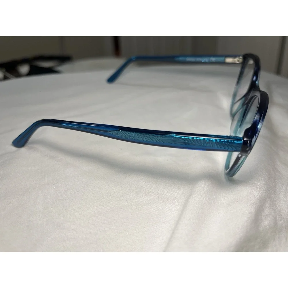 Maui Jim MJO 2123-08E Cat Eye Crystal Blue Eyeglasses Frame Only 52-18-135